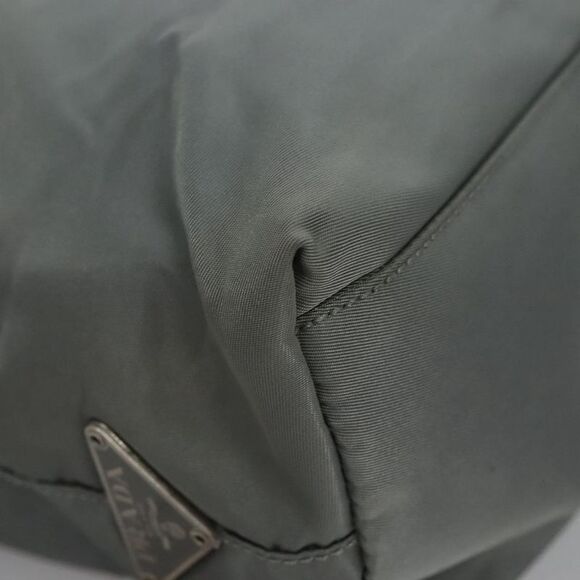Prada Tessuto Grey Synthetic Shoulder Bag (Pre-Owned) - Picture 10 of 16
